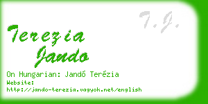 terezia jando business card
